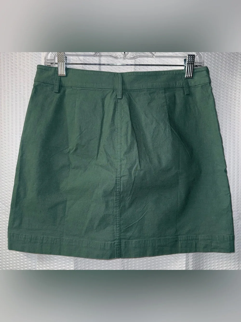 NWT J.Crew dark green utility mini skirt size 6